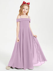 Abiti Da Damigella Junior Chic Con Spalle Scoperte Glicine