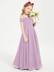 Abiti Da Damigella Junior Chic Con Spalle Scoperte Glicine