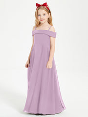Abiti Da Damigella Junior Chic Con Spalle Scoperte Glicine