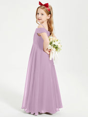 Abiti Da Damigella Junior Chic Con Spalle Scoperte Glicine