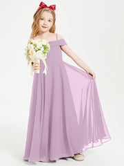Abiti Da Damigella Junior Chic Con Spalle Scoperte Glicine