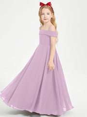 Abiti Da Damigella Junior Chic Con Spalle Scoperte Glicine
