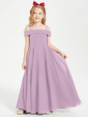 Abiti Da Damigella Junior Chic Con Spalle Scoperte Glicine