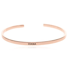 Oro Rosa Braccialetto Personalizzato Con Nome Regalo