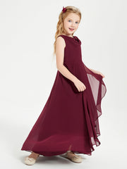 Abiti Da Damigella Junior Asimmetrici Moderni con Scollo A Cappuccio Cabernet