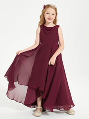 Abiti Da Damigella Junior Asimmetrici Moderni con Scollo A Cappuccio Cabernet