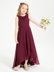 Abiti Da Damigella Junior Asimmetrici Moderni con Scollo A Cappuccio Cabernet