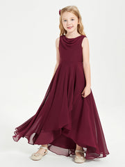 Abiti Da Damigella Junior Asimmetrici Moderni con Scollo A Cappuccio Cabernet