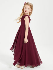 Abiti Da Damigella Junior Asimmetrici Moderni con Scollo A Cappuccio Cabernet
