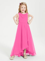 Abiti Da Damigella Junior Asimmetrici Moderni con Scollo A Cappuccio Azalea