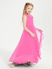 Abiti Da Damigella Junior Asimmetrici Moderni con Scollo A Cappuccio Azalea