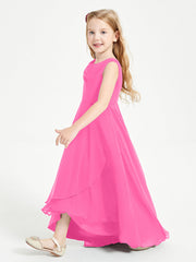 Abiti Da Damigella Junior Asimmetrici Moderni con Scollo A Cappuccio Azalea