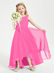 Abiti Da Damigella Junior Asimmetrici Moderni con Scollo A Cappuccio Azalea