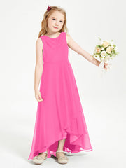Abiti Da Damigella Junior Asimmetrici Moderni con Scollo A Cappuccio Azalea