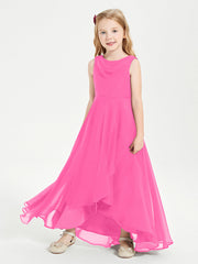 Abiti Da Damigella Junior Asimmetrici Moderni con Scollo A Cappuccio Azalea