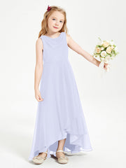 Abiti Da Damigella Junior Asimmetrici Moderni con Scollo A Cappuccio Lavanda