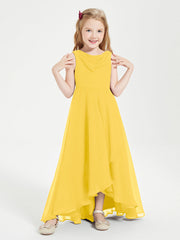 Abiti Da Damigella Junior Asimmetrici Moderni con Scollo A Cappuccio Calendula