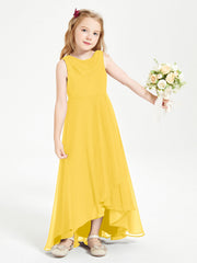 Abiti Da Damigella Junior Asimmetrici Moderni con Scollo A Cappuccio Calendula