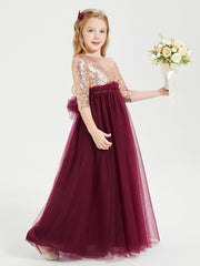 Abiti Damigella Junior Glamour Top Con Paillettes Borgogna