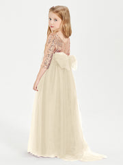 Abiti Damigella Junior Glamour Top Con Paillettes Champagne