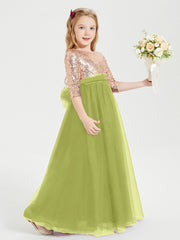 Abiti Damigella Junior Glamour Top Con Paillettes Trifoglio