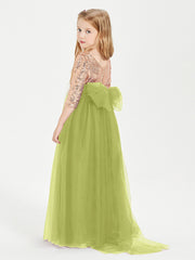 Abiti Damigella Junior Glamour Top Con Paillettes Trifoglio