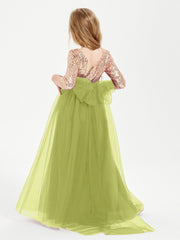 Abiti Damigella Junior Glamour Top Con Paillettes Trifoglio