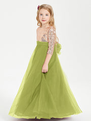 Abiti Damigella Junior Glamour Top Con Paillettes Trifoglio