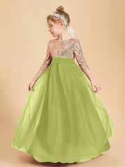 Abiti Damigella Junior Glamour Top Con Paillettes Trifoglio