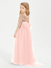 Abiti Damigella Junior Glamour Top Con Paillettes Corallo