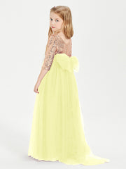 Abiti Damigella Junior Glamour Top Con Paillettes Narciso