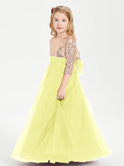 Abiti Damigella Junior Glamour Top Con Paillettes Narciso