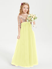 Abiti Damigella Junior Glamour Top Con Paillettes Narciso