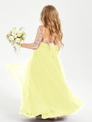 Abiti Damigella Junior Glamour Top Con Paillettes Narciso