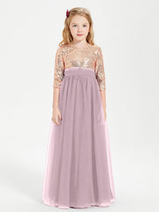 Abiti Damigella Junior Glamour Top Con Paillettes Crepuscolo