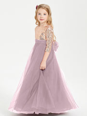 Abiti Damigella Junior Glamour Top Con Paillettes Crepuscolo