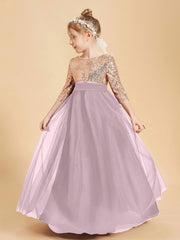Abiti Damigella Junior Glamour Top Con Paillettes Crepuscolo