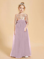 Abiti Damigella Junior Glamour Top Con Paillettes Crepuscolo