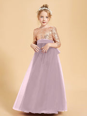Abiti Damigella Junior Glamour Top Con Paillettes Crepuscolo