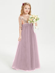 Abiti Damigella Junior Glamour Top Con Paillettes Crepuscolo