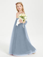 Abiti Damigella Junior Glamour Top Con Paillettes Azzurro Polvere