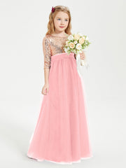 Abiti Damigella Junior Glamour Top Con Paillettes Fenicottero