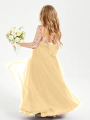 Abiti Damigella Junior Glamour Top Con Paillettes Oro