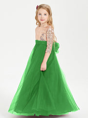 Abiti Damigella Junior Glamour Top Con Paillettes Verde