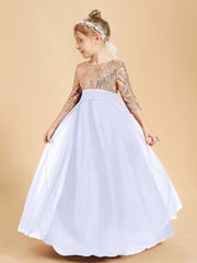 Abiti Damigella Junior Glamour Top Con Paillettes Lavanda