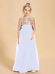 Abiti Damigella Junior Glamour Top Con Paillettes Lavanda