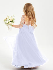 Abiti Damigella Junior Glamour Top Con Paillettes Lavanda