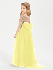 Abiti Damigella Junior Glamour Top Con Paillettes Limone