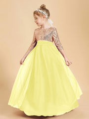 Abiti Damigella Junior Glamour Top Con Paillettes Limone
