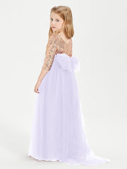 Abiti Damigella Junior Glamour Top Con Paillettes Lilla